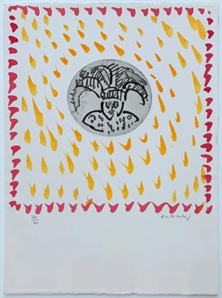 版画 Alechinsky - Gille de Binche