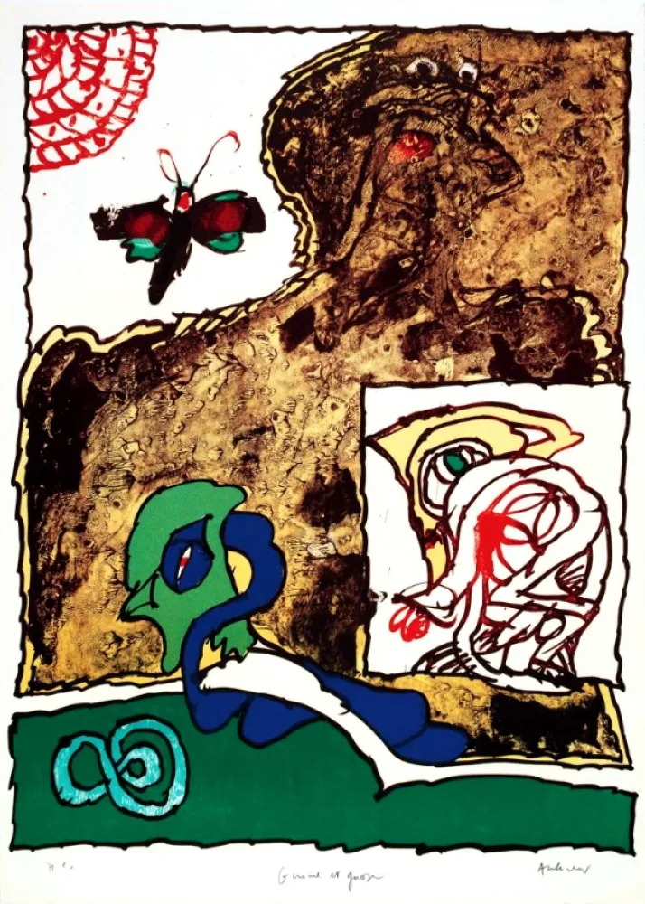 石版画 Alechinsky - Gnome et Gnose 4