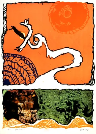 石版画 Alechinsky - Gnome et Gnose 5