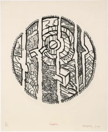 蚀刻版画 Alechinsky - Gradins