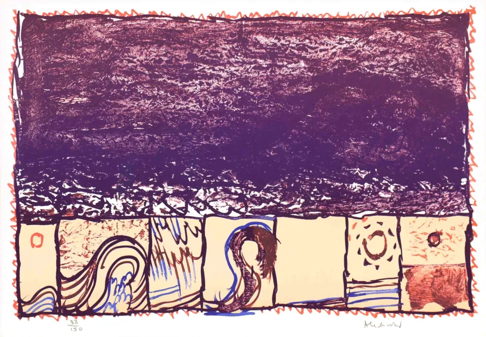 石版画 Alechinsky - Grain 