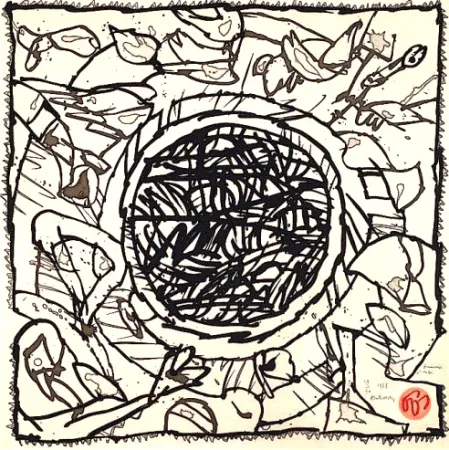 版画 Alechinsky - Griserie à midi