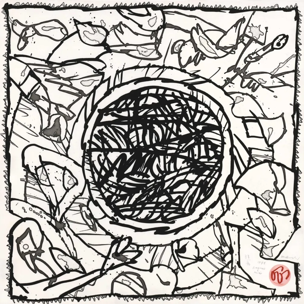 蚀刻飞尘法 Alechinsky - Griserie à midi