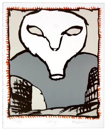 石版画 Alechinsky - Griserie à minuit III