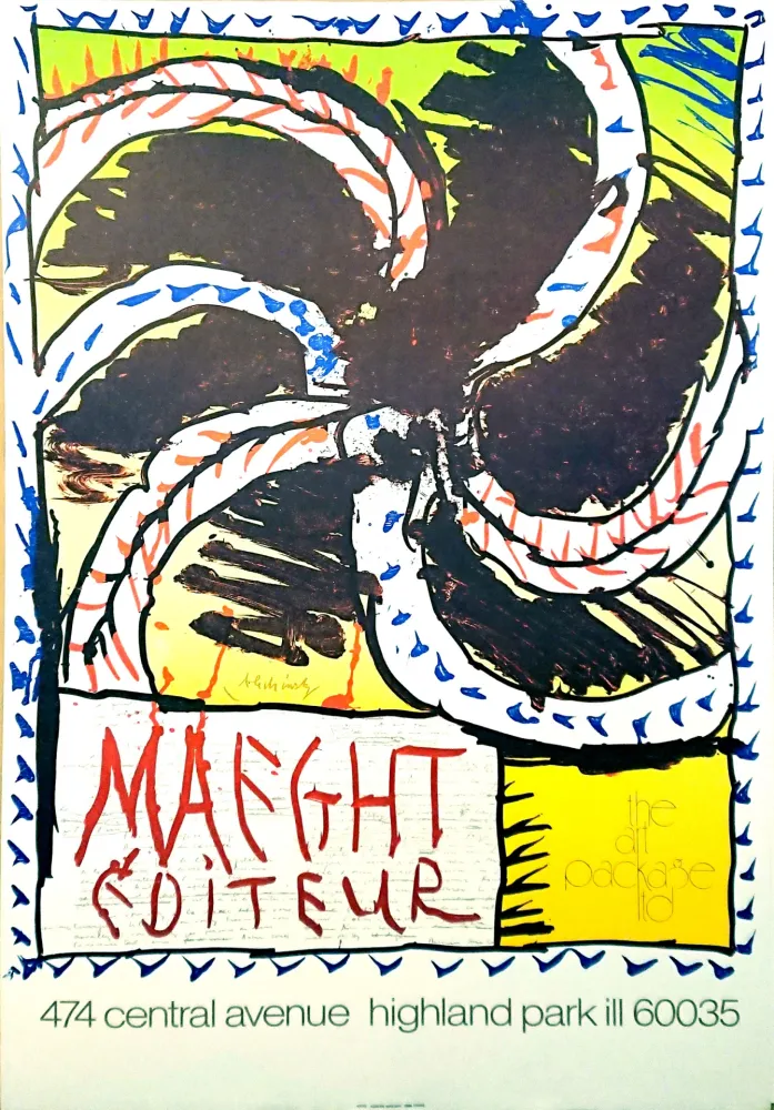 石版画 Alechinsky - '' Highland park ''