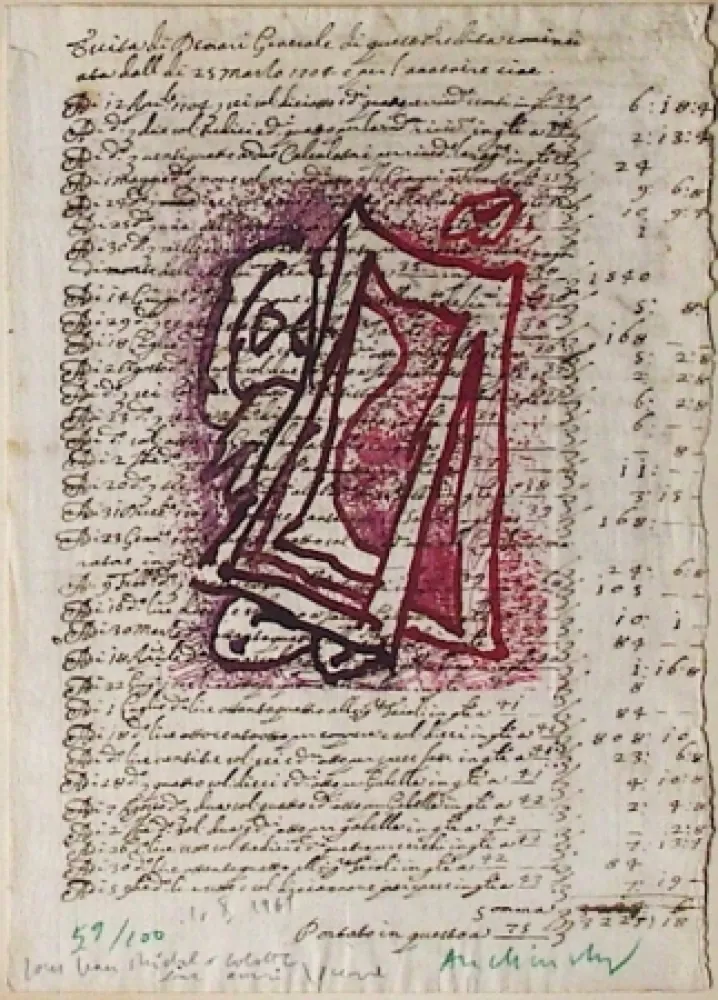 版画 Alechinsky - Hoirie