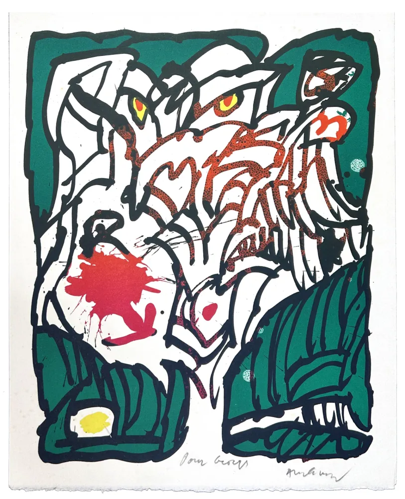 石版画 Alechinsky - Hommage à Giorgio Soavi
