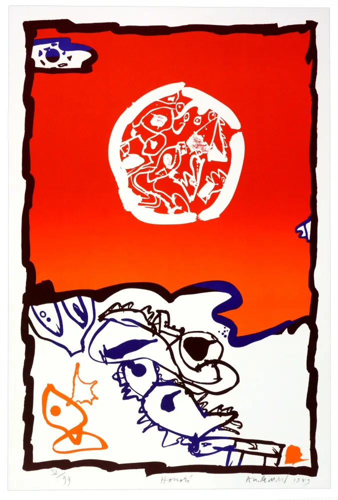 石版画 Alechinsky - Honoré