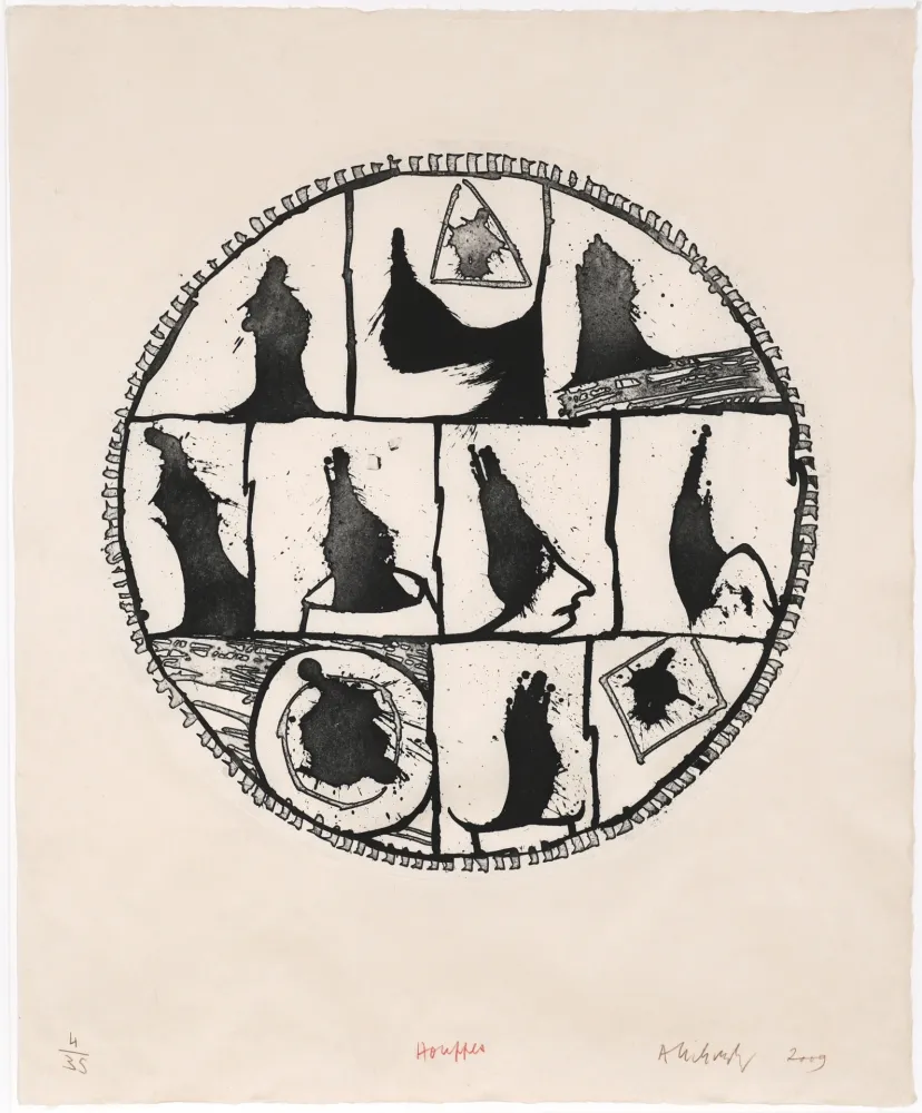 蚀刻版画 Alechinsky - Houppes