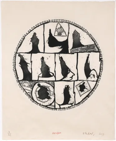 蚀刻版画 Alechinsky - Houppes