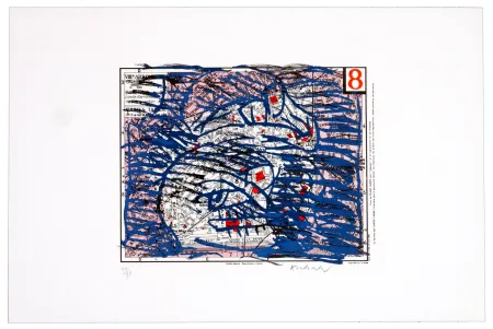 石版画 Alechinsky - Huitième arrondissement (Paris)