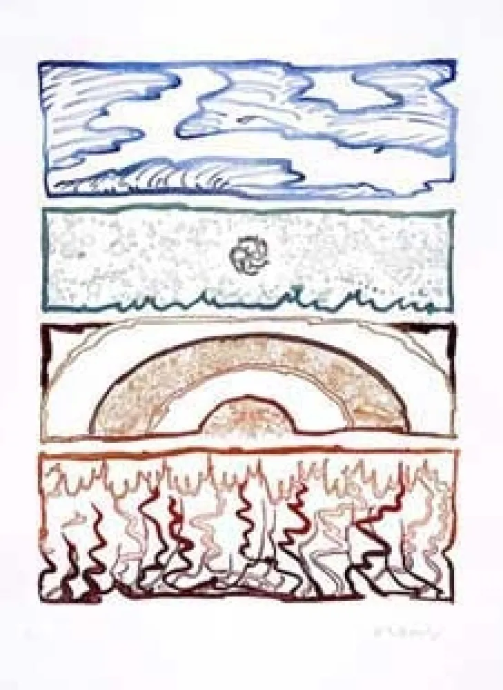 版画 Alechinsky - Idem polychrome