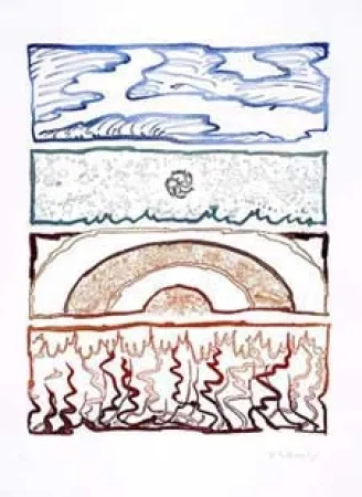 版画 Alechinsky - Idem polychrome