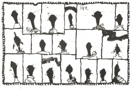 石版画 Alechinsky - Ink