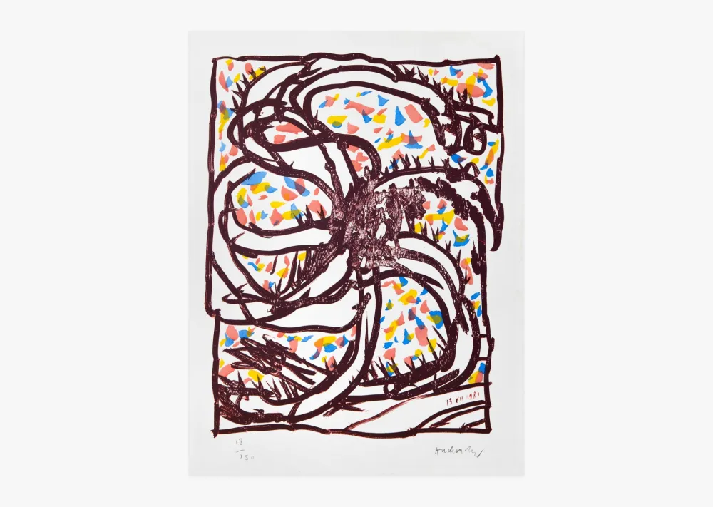 石版画 Alechinsky - Jantes et jambes