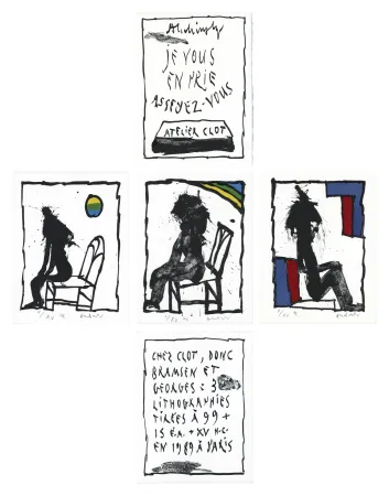 石版画 Alechinsky - Je vous en prie, asseyez-vous I,II, III