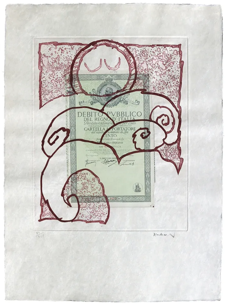蚀刻版画 Alechinsky - Krach I.