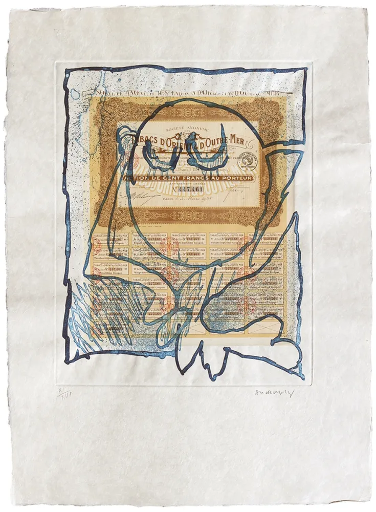 蚀刻版画 Alechinsky - Krach II.