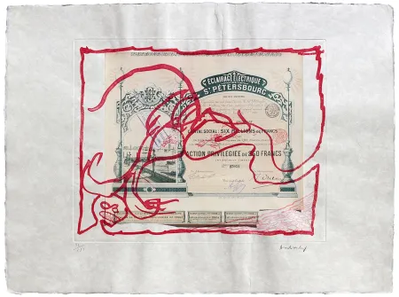 蚀刻版画 Alechinsky - Krach IV.