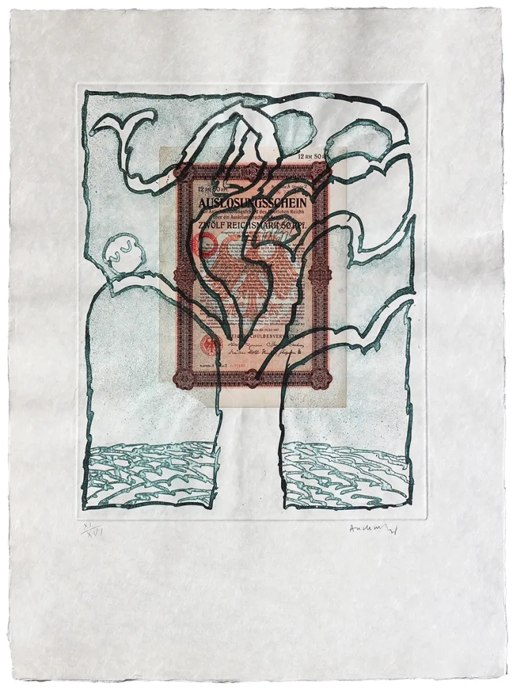 蚀刻版画 Alechinsky - Krach V.