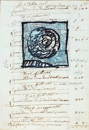 版画 Alechinsky - La belle bleue