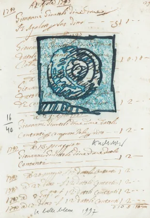 版画 Alechinsky - La belle bleue