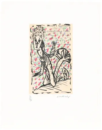 蚀刻飞尘法 Alechinsky - La jardinière