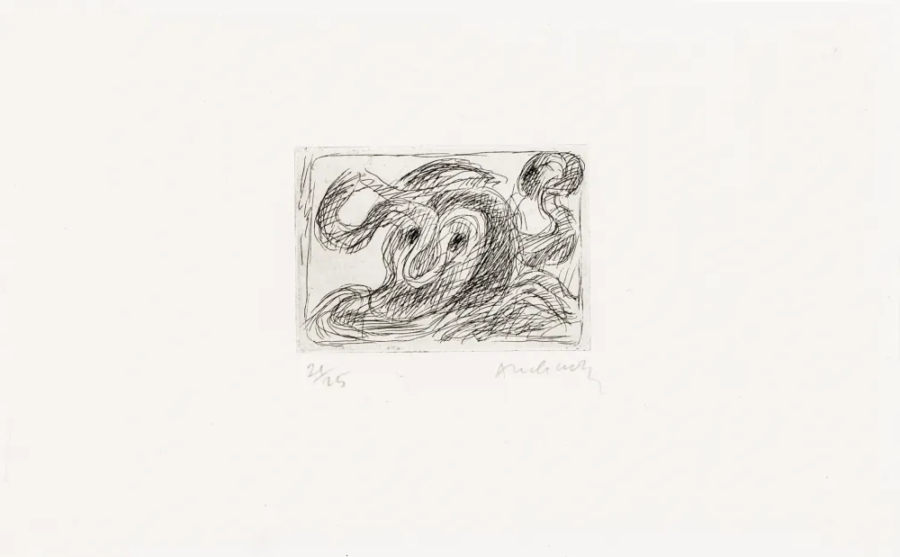 蚀刻版画 Alechinsky - La ligne seule 01