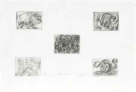 蚀刻版画 Alechinsky - La ligne seule