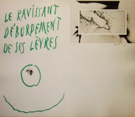 蚀刻飞尘法 Alechinsky - La ravissant débordement de ses lèvres