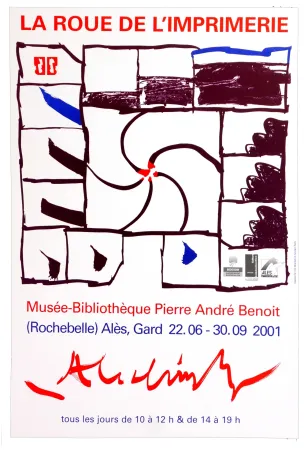 海报 Alechinsky - La Roue de l'imprimerie