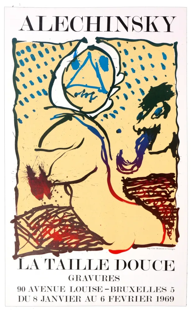 石版画 Alechinsky - La taille douce, Bruxelles