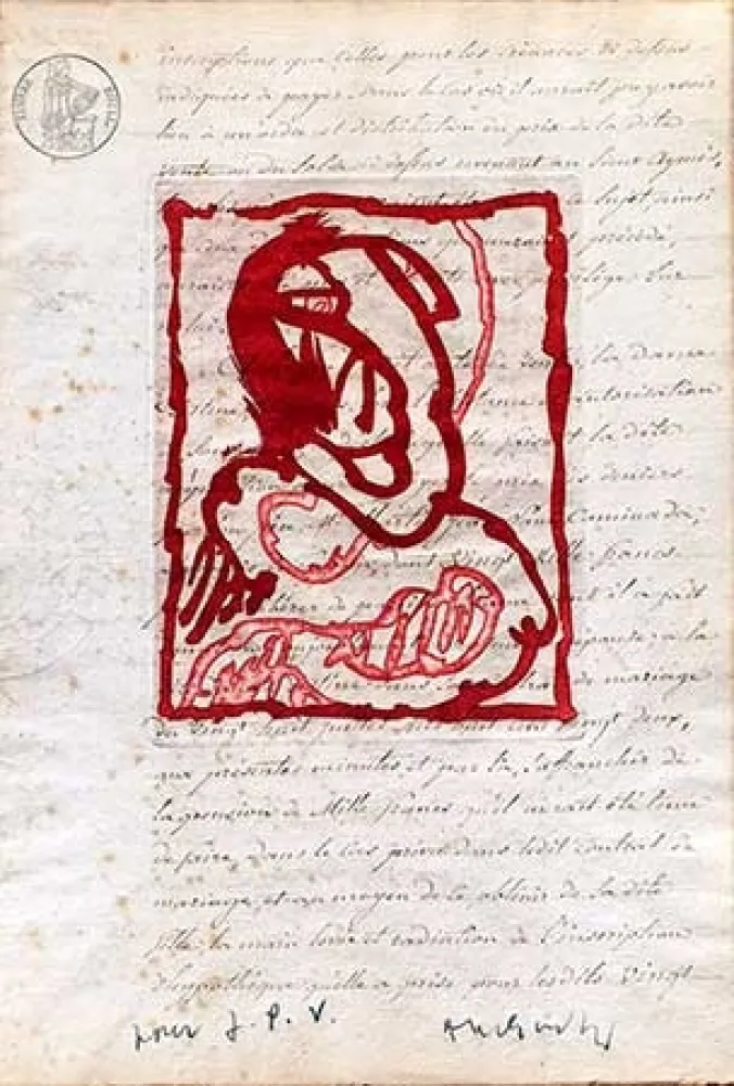 版画 Alechinsky - La vie comme elle tourne