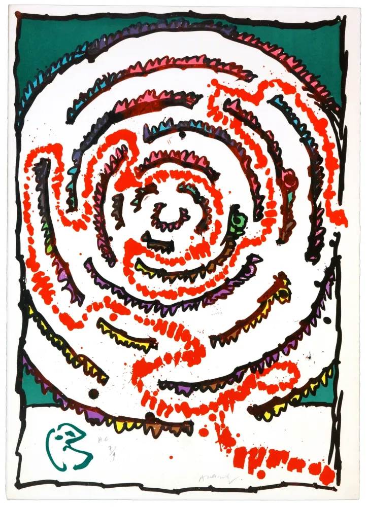 石版画 Alechinsky - Labyrinthes d’Apparat IV