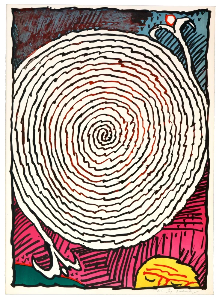 石版画 Alechinsky - Labyrinthes d’Apparat V