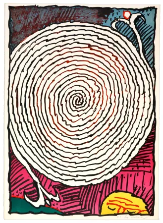 石版画 Alechinsky - Labyrinthes d’Apparat V