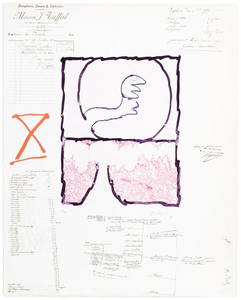 飞尘腐蚀法 Alechinsky - L’Avenir de la Propriété VI