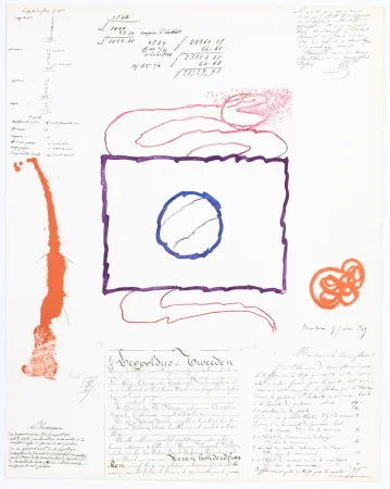 飞尘腐蚀法 Alechinsky - L’Avenir de la Propriété VII