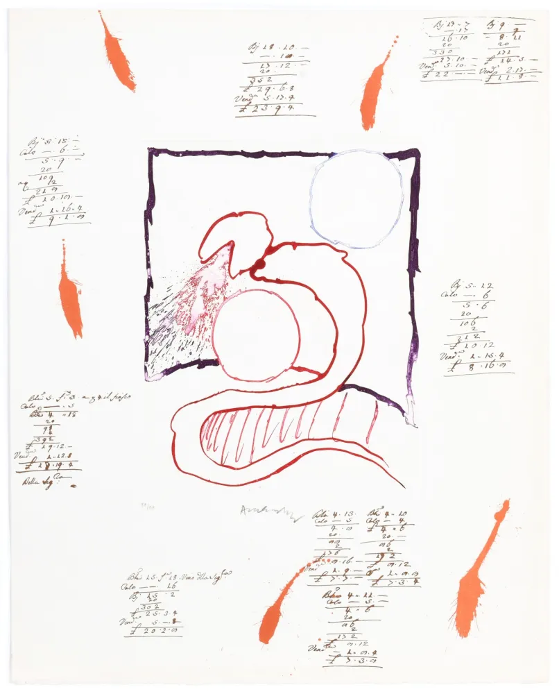 飞尘腐蚀法 Alechinsky - L’Avenir de la Propriété VIII