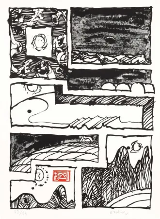 石版画 Alechinsky - Le cachet faisant foi