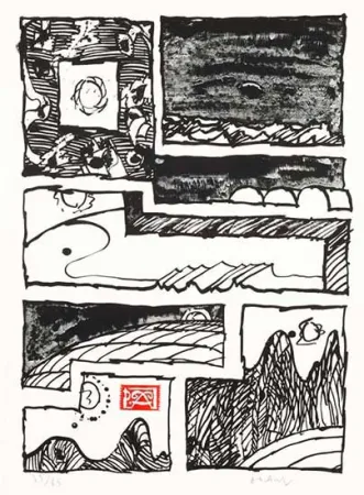 石版画 Alechinsky - Le cachet faisant foi