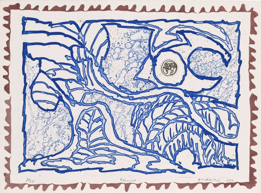 蚀刻版画 Alechinsky - Le chien roi – Rhizome