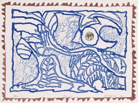 蚀刻版画 Alechinsky - Le chien roi – Rhizome