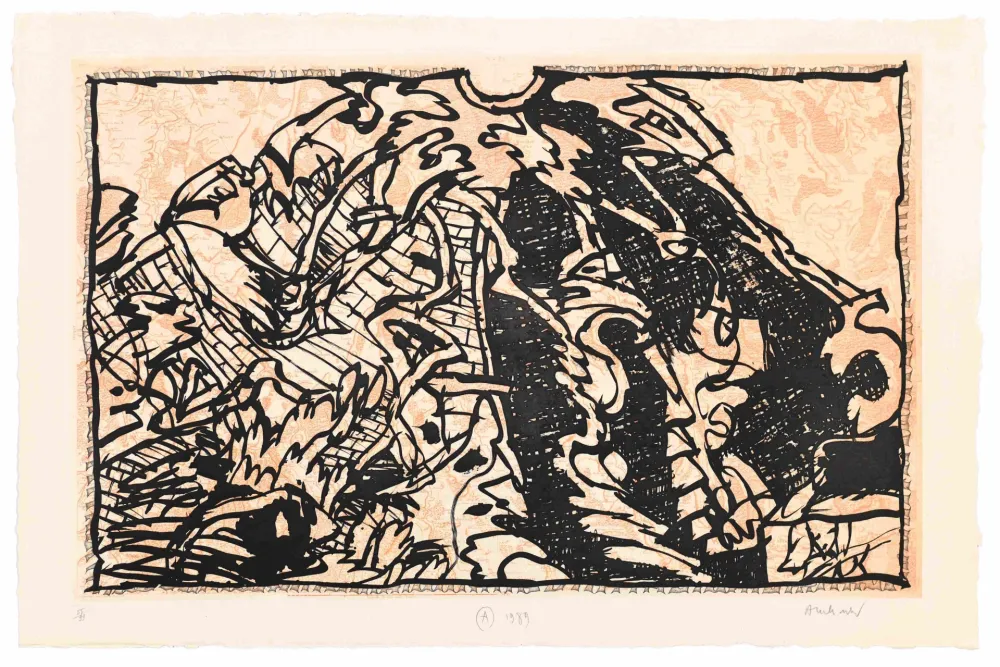 蚀刻版画 Alechinsky - Le Fort de Touillon