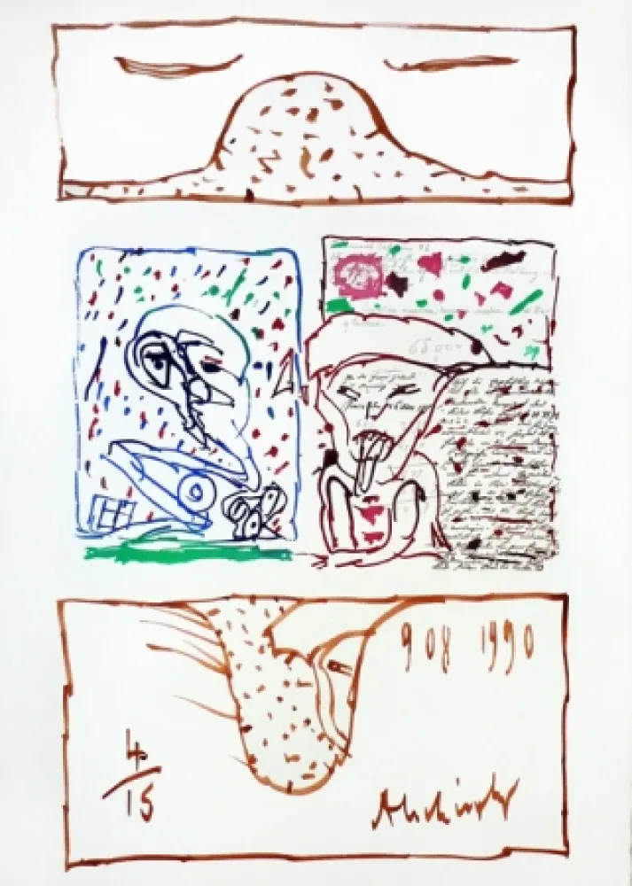 版画 Alechinsky - Le plus beau cadeau