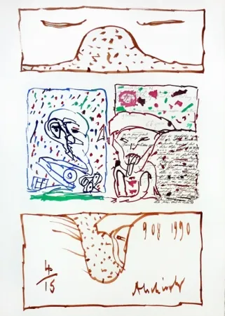 版画 Alechinsky - Le plus beau cadeau