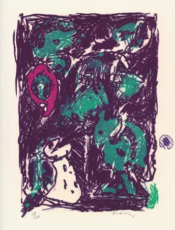 石版画 Alechinsky - Le rare heureux