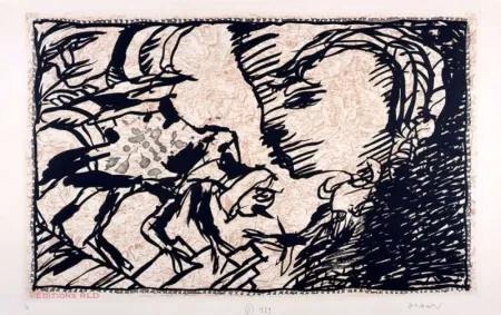 蚀刻飞尘法 Alechinsky - Le retour au foyer