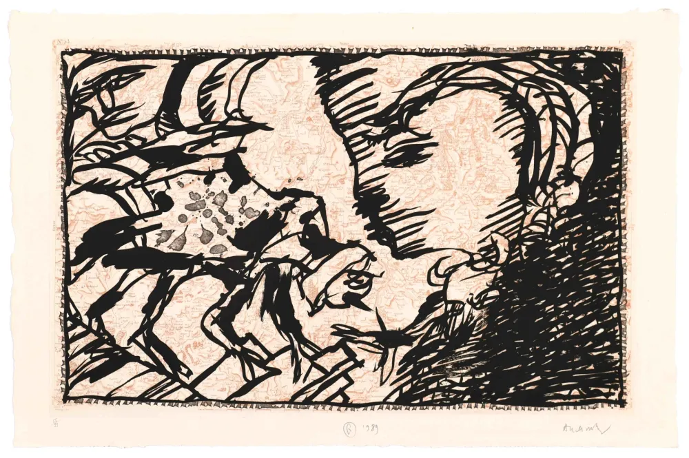 蚀刻版画 Alechinsky - Le Retour au Foyer