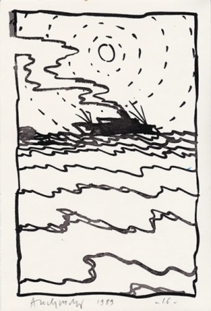 无技术 Alechinsky - Le Volturno